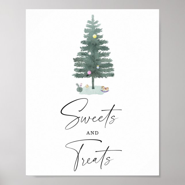 Winter sweets and treats baby shower poster (Front)