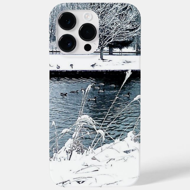 Winter Swim Case-Mate iPhone Case (Back)