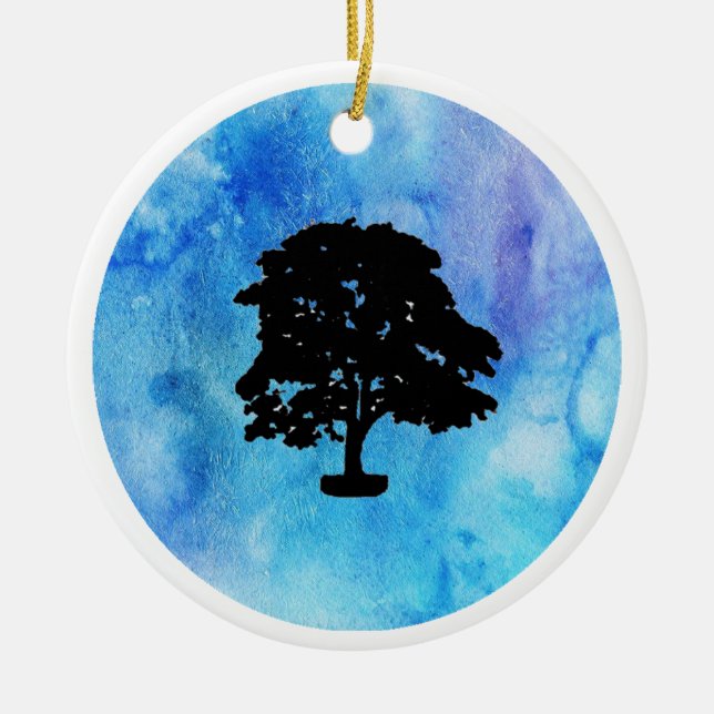 Winter Sycamore Gap Ceramic Decoration (Front)