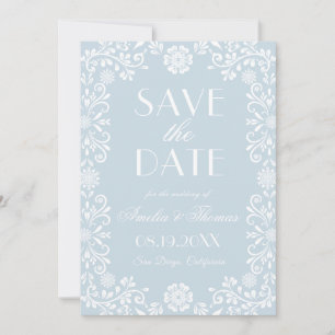 Winter Talavera Wedding Photo Save The Date