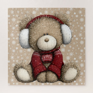 Winter Teddy Bear Puzzle