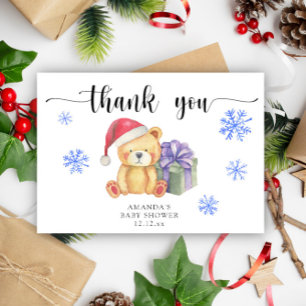 Winter teddy bear - thank you