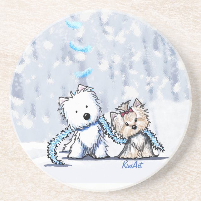 Winter Terriers Coaster (Front)