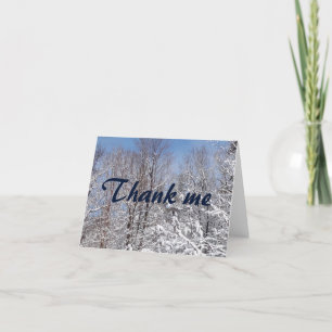 Winter Thank Me Notecards