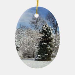 Winter - The three tenors Ceramic Tree Decoration