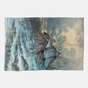 Winter Theme by Angyal Vojtech Tea Towel