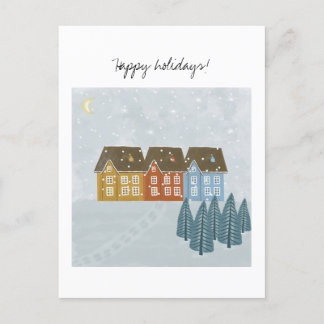 Winter theme holiday card