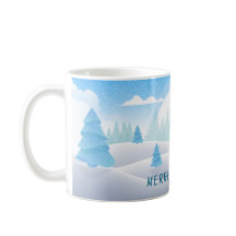 Winter Theme Merry Christmas Classic Mug