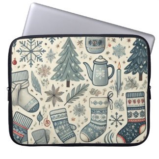 Winter-Themed Laptop Sleeve