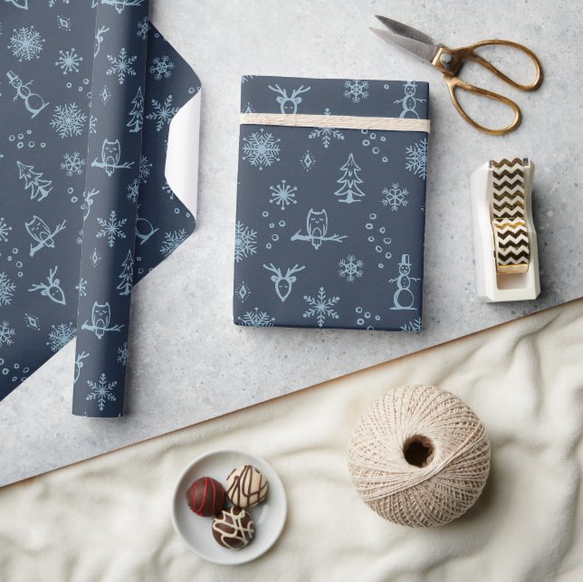 Winter Things Wrapping Paper - Dusk + Sky (Crafts)