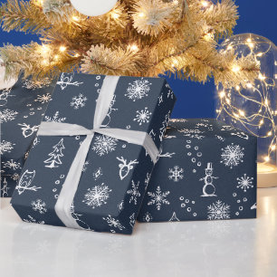 Winter Things Wrapping Paper - Dusk + Snow