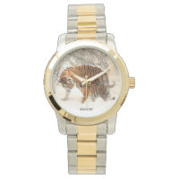 Winter Tigers custom monogram watches