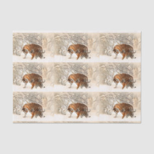 Winter Tigers tissue paper