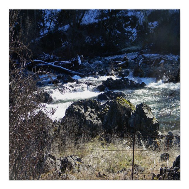 Winter time in Hayfork, California... Poster (Front)