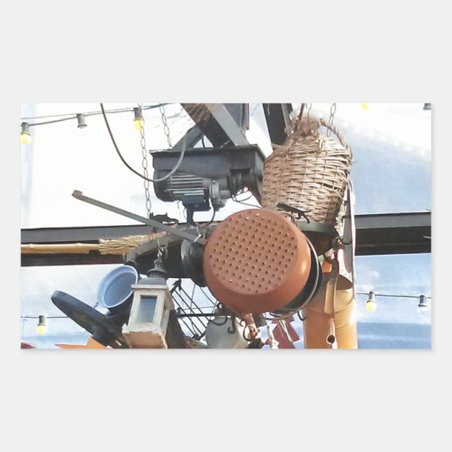 Winter Time Rectangular Sticker (Front)