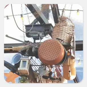 Winter Time Square Sticker