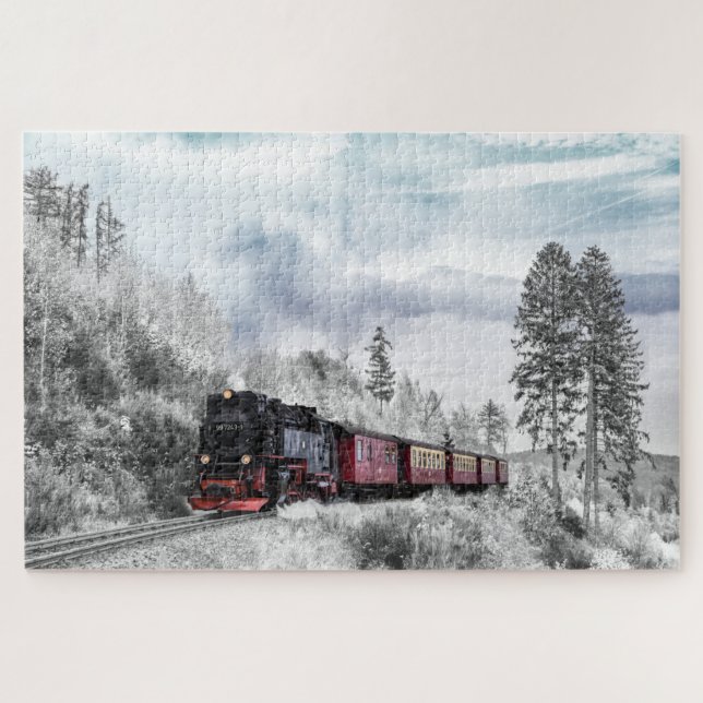 winter train puzzle (Horizontal)