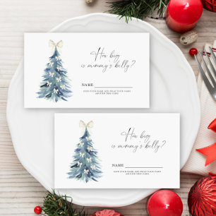 Winter tree bow How big is mummy's belly Enclosure Card