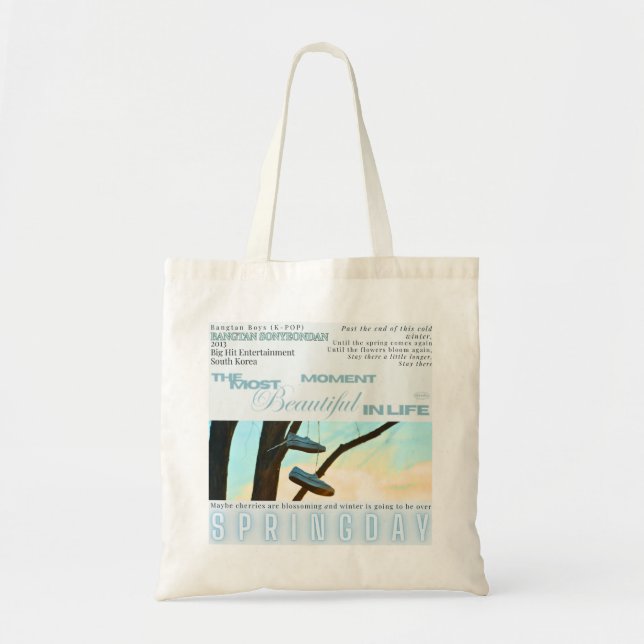 Winter Tree Canvas Tote Bag (Front)