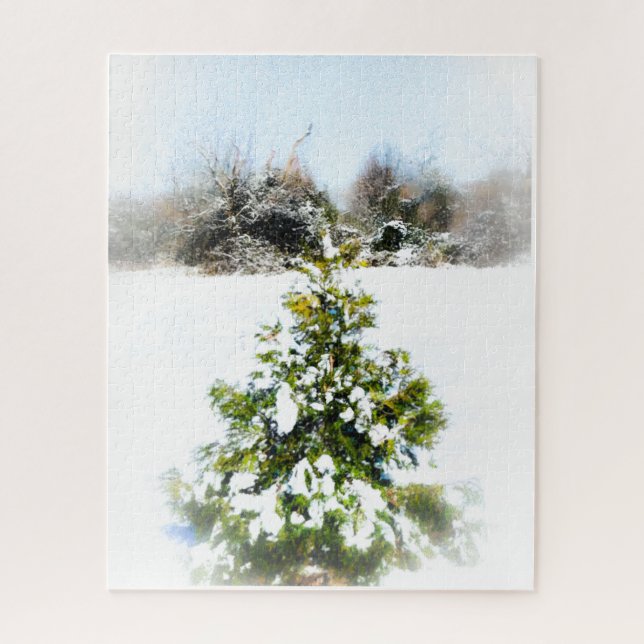 Winter tree jigsaw puzzle (Vertical)