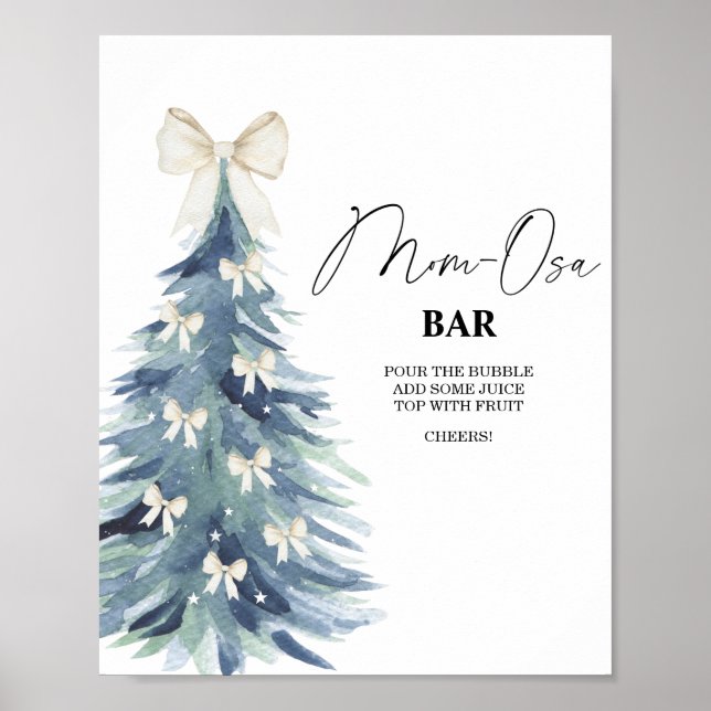 Winter tree Mon-osa bar Poster (Front)