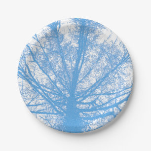 WINTER TREE PAPER PLATE