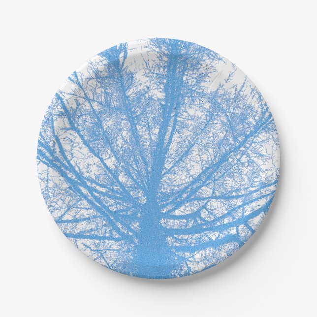 WINTER TREE PAPER PLATE (Front)