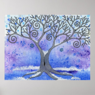 Winter Tree Poster
