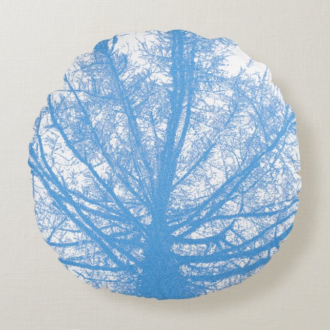 WINTER TREE ROUND CUSHION (Front)