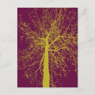 Winter Tree Silhouette Postcard