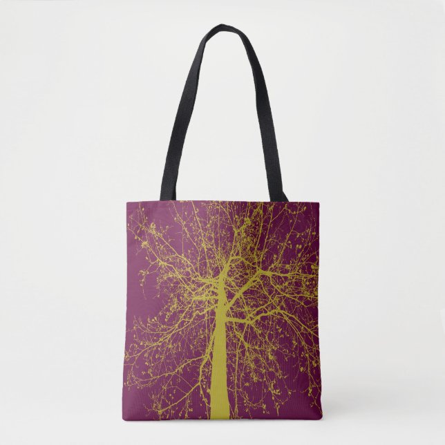 Winter Tree Silhouette Tote Bag (Front)