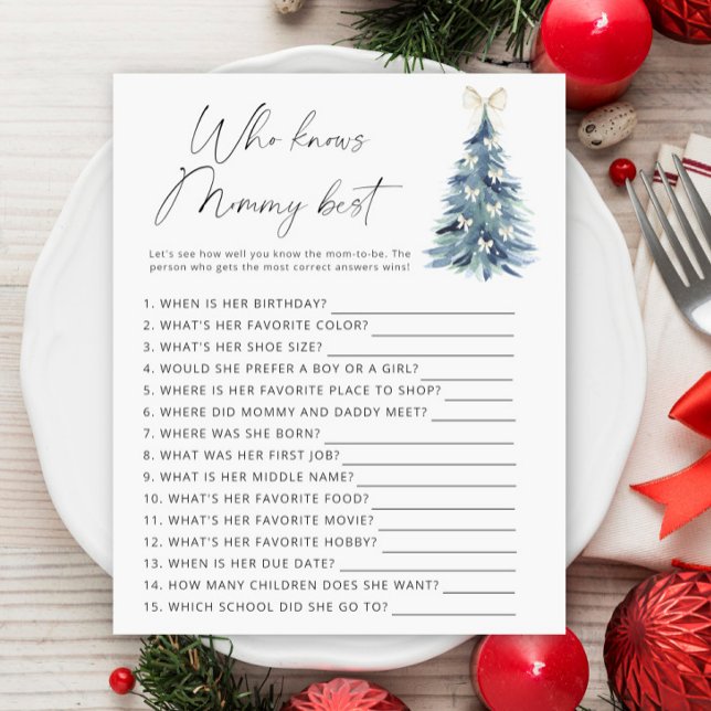 Winter tree Who knows mummy best (Creator Uploaded)