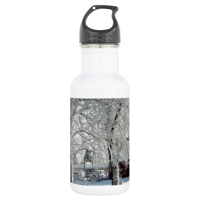 Winter trees 532 ml water bottle (Front)