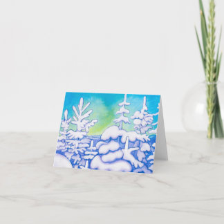 Winter Trees Card