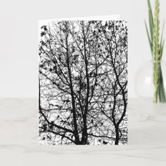 Winter trees card