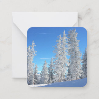Winter Trees Flat Note Card