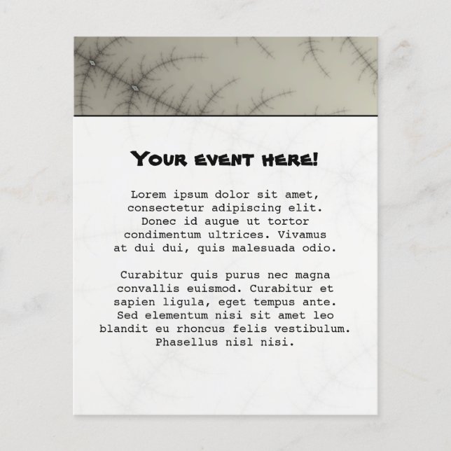 Winter Trees Fractal Flyer (Front)