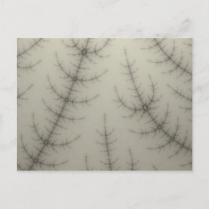 Winter Trees Fractal Postcard