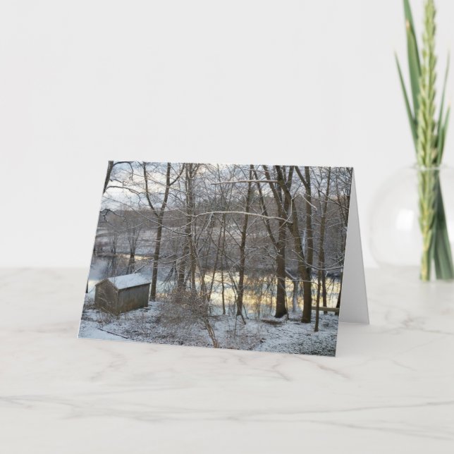 Winter trees greeting card (Front)
