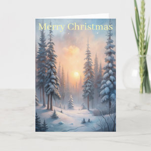 Winter Trees Holiday Card