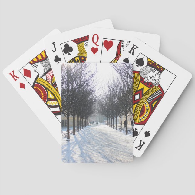 Winter Tree's in Prague (czech republic) Playing Cards (Back)