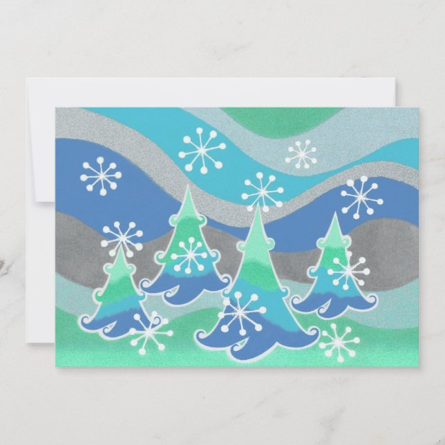 Winter Trees invitation (Front)
