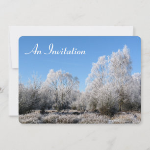 WINTER TREES INVITATION