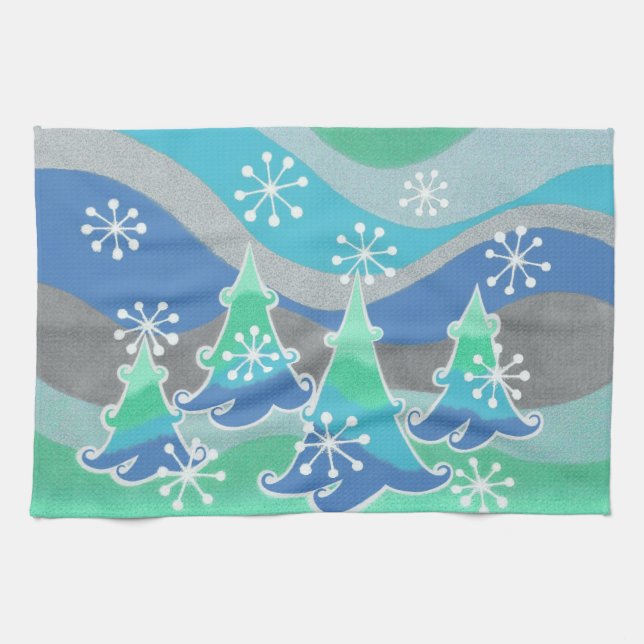 Winter Trees kitchen towel (Horizontal)