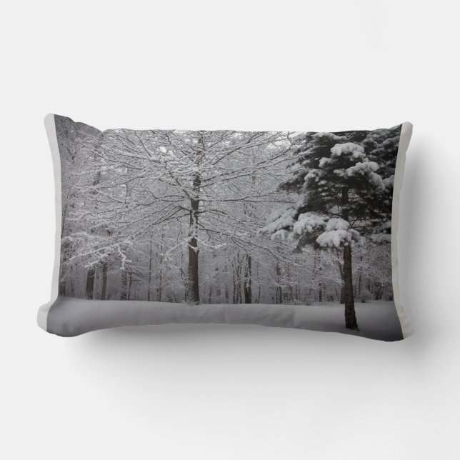 Winter Trees Lumbar Cushion (Front)
