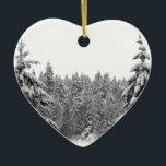 Winter Trees Ornament Personalised Winter Decor<br><div class="desc">Winter Wonderland Ornaments Personalised Holiday Snow Covered Trees Classic Winter Decorations Beautiful Peace Joy Custom Christmas Gifts Hanukkah Neutral Holiday Decorations Your Name Here Keepsakes & Winter Wonderland Gifts for Friend Family Men Women Kids Home & Office Customisable Winter Ornaments Stylish Nondenominational Holiday Decorations Personalised Holiday Greetings Christmas / Hanukkah...</div>