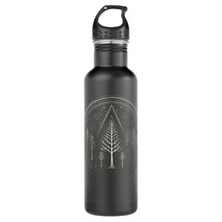 Winter Trees Outdoors Nature Forrest Art Graphic 710 Ml Water Bottle