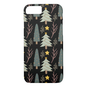 Winter Trees Pattern Christmas Woods Fun Modern iPhone 8/7 Case