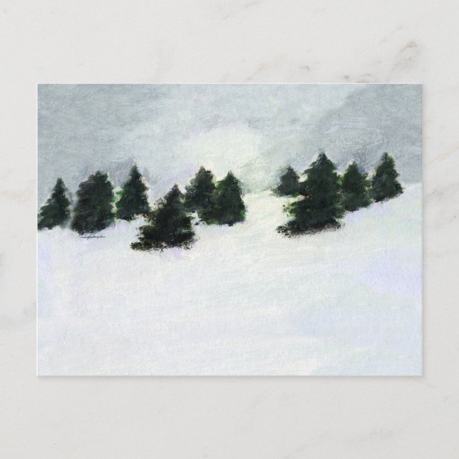Winter Trees Postcard (Front)