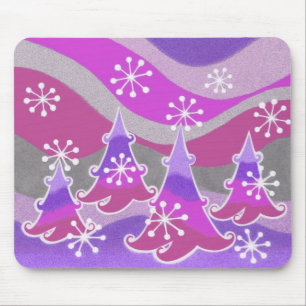 Winter Trees purple mousepad
